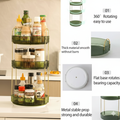 Cosmetic Organizer 360 Degree Rotating Cosmetic Storage Rack Adjustable Cosmetic Storage Display Case Space-Saving Home Storage