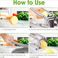 Multifunction Manual French Fries Steel vegetable Cutter Tool Fast Cutting With 2 Blades for Home Kitchen Restaurant