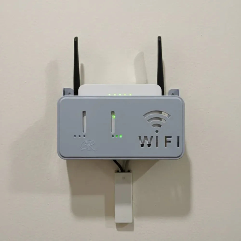 Wall-Mounted Wireless Router Storage Box & Cable Organizer