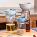 Multifunctional 4 in 1 kitchen Funnels Set With Strainer Filter Detachable Oil Funnel Food Grade Plastic Condiment Funnels