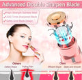 Electric Use Rechargeable Eyebrow Trimmer Razor 2 in 1 Hair Removal Facial Lipstick  pen Shaver for Women Epilator