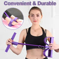 Four-Tube Pedal Tensioner Multi-Functional Household Fitness Equipment Yoga Abdominal Strengthening Elastic Band TensionRope