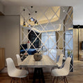 Puzzle Art Golden Mirror MosaieTilc DIy Showroom Lobby KTY Display Ceiling Tile Wall Tile