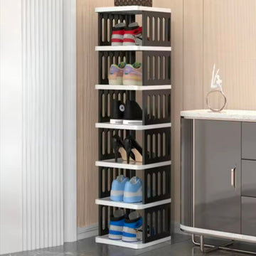Multi Layer Simple Family Narrow Shoe RackMultielement Open Shoe Storage Rack a Living Room Space Saving Strong Storage Rack
