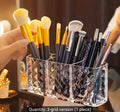 Transparent Acrylic Cosmetic Storage Box Beauty Egg Makeup Brush Holder Desktop Organizer for Eyebrows pencil powder Brush