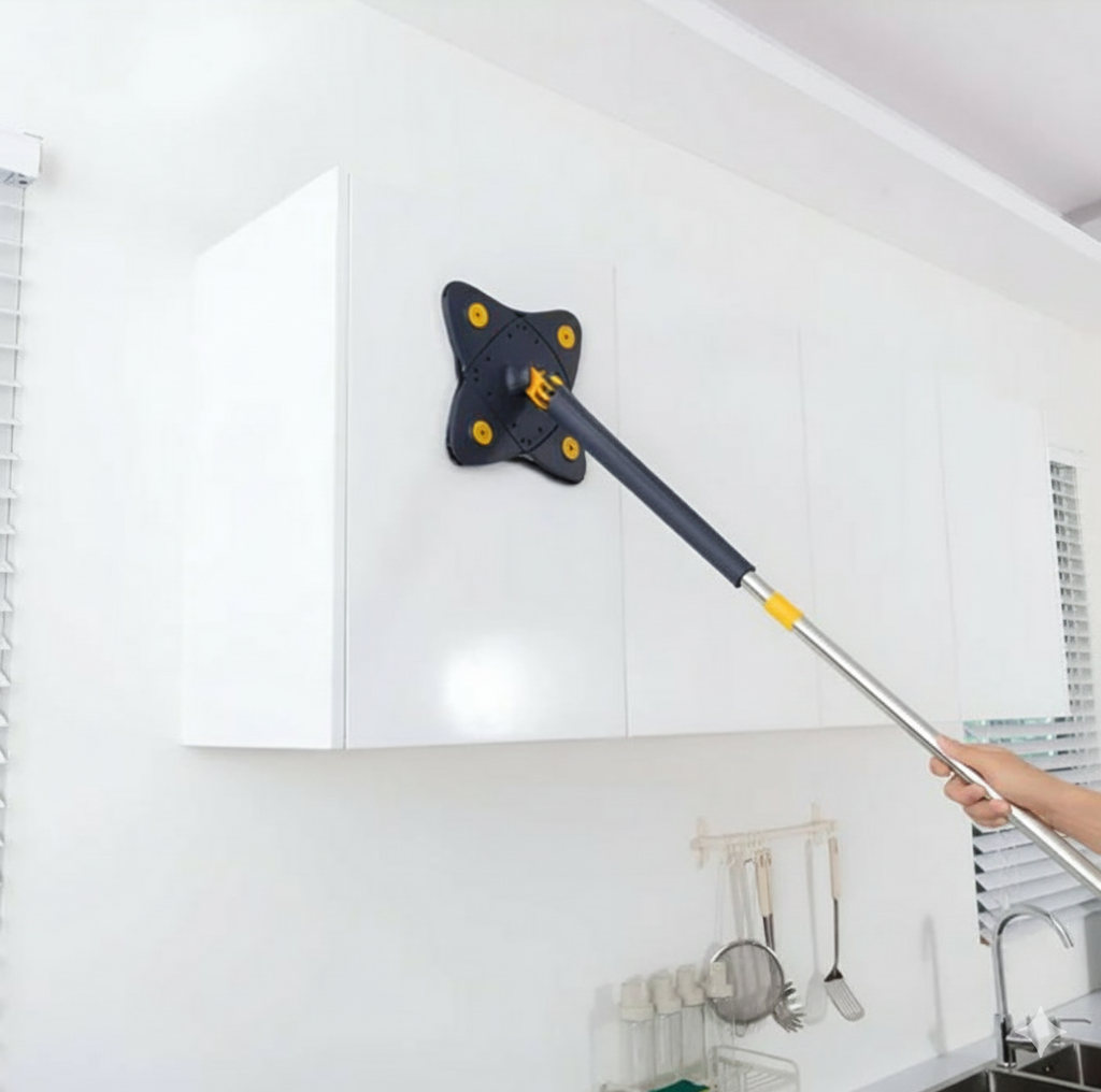 Four -leaf Clover 360 Clean Tiles and walls Household Ceiling Brush Tool Self- draining