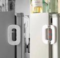 Household Refrigerator Lock Freezer Door Lock Toddler Chicken Cabinet Safety Lock Security Latch Anti Pinching Safety for Baby