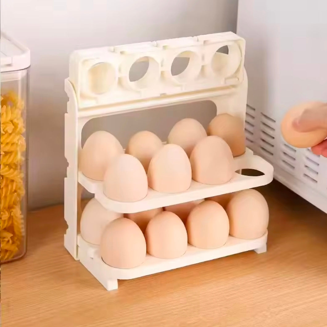Home Use Large Capacity 24 Grids Egg Refrigerator Storage Box Special Design Egg Tray for Household Plastic Material