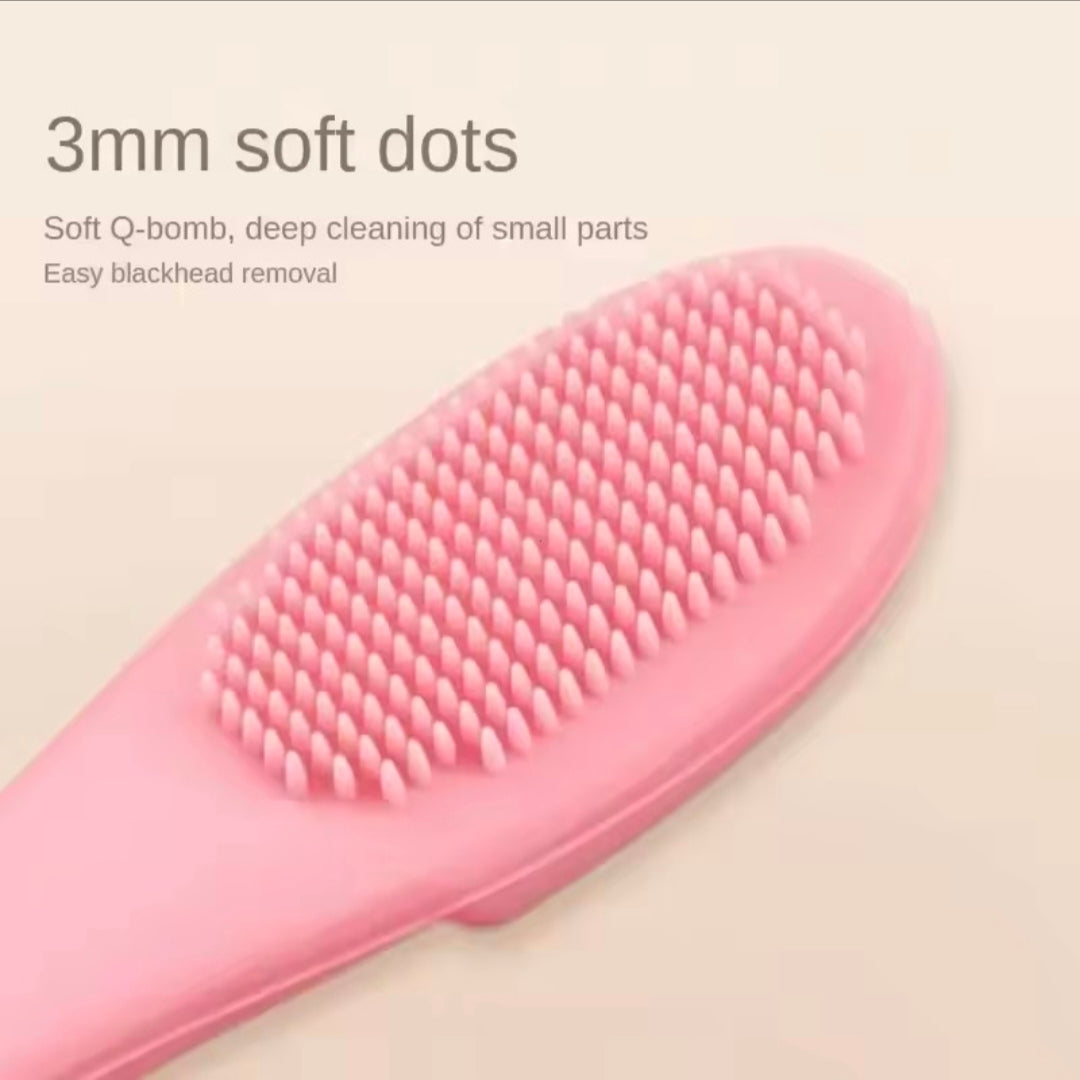 facial Scrub Massage Pad Nose Blackhead Exfoliating Pimples Removal Finger Brush Silicone Mini Face Pore Wash Brush
