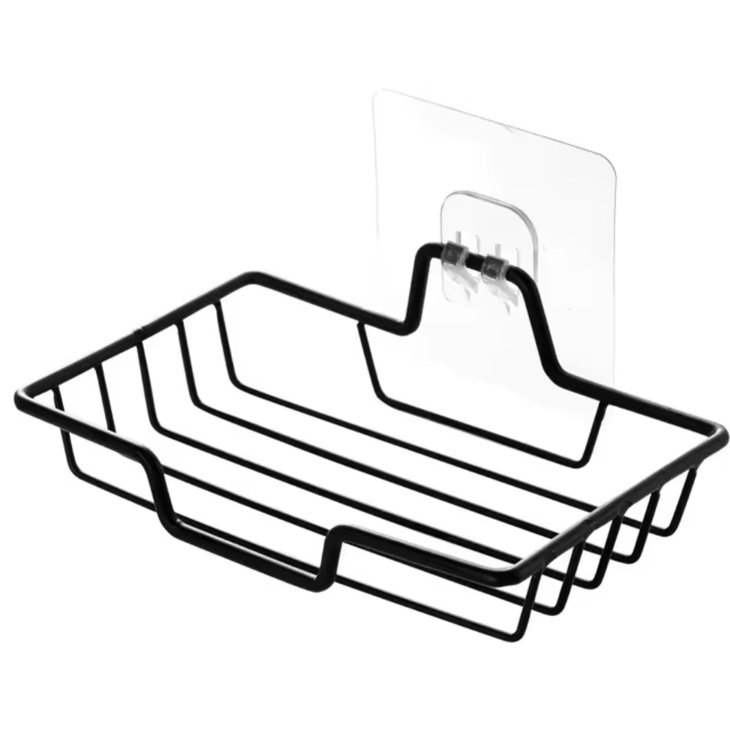 Stainless Steel Wall Mounted Soap Holder No Drill Bathroom Hanger Holder Holds 2 Soap Gift for Halloween Christmas Home Use