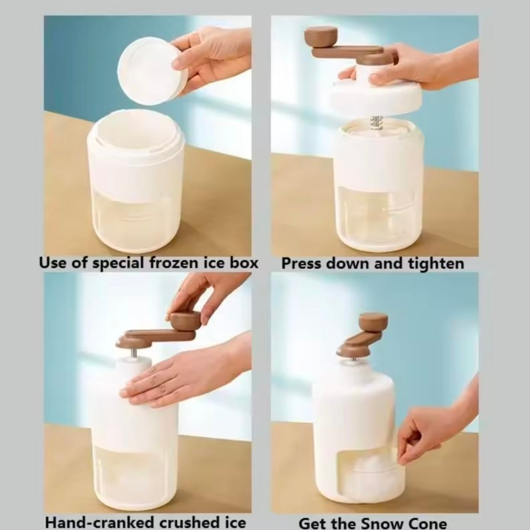 Diy Household Hand-Operated shaved Ice Milk Shake Making Smoothie Machine Kitchen Hand Ice Breaker Mein Mein Ice Shaved Ice