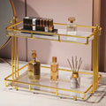 Stainless Steel Frame Acrylic Bottom Plate Storage

Holder Bathroom Washbasin Toiletries Shelf Home Dresser Cosmetic Storage Rack