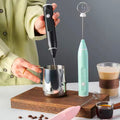 New Handheld Electric Egg Beater Household Small 304 Stainless Steel Milk Frother Electric Mini Coffee Frother Whisk Frother