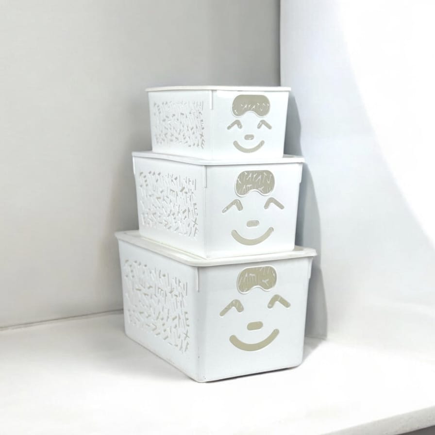 Smile Basket with Cap (3 Pc) Set
