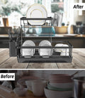 Dish Rack with Drip Tray – Efficient Kitchen Cutlery Organizer