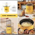 3L Mini Fryer Pot Stainless Steel Japanese Frying Pot With Oil Filter Rack Lip for Home Kitchen Fryer Pot Frying Pan