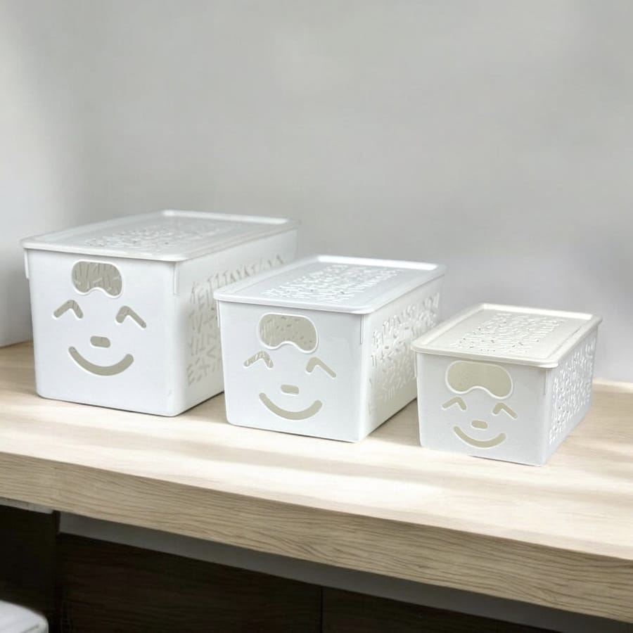 Smile Basket with Cap (3 Pc) Set