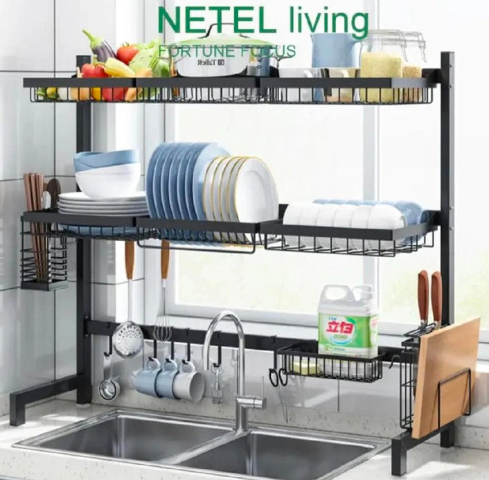 Kitchen Storage Shelf Above the Sink – Multi-Functional Rack