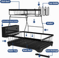 Dish Rack with Drip Tray – Efficient Kitchen Cutlery Organizer