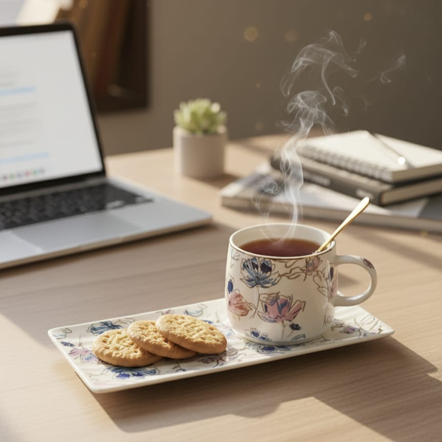 Porcelain Coffee  Cup Spoon &amp; Saucer