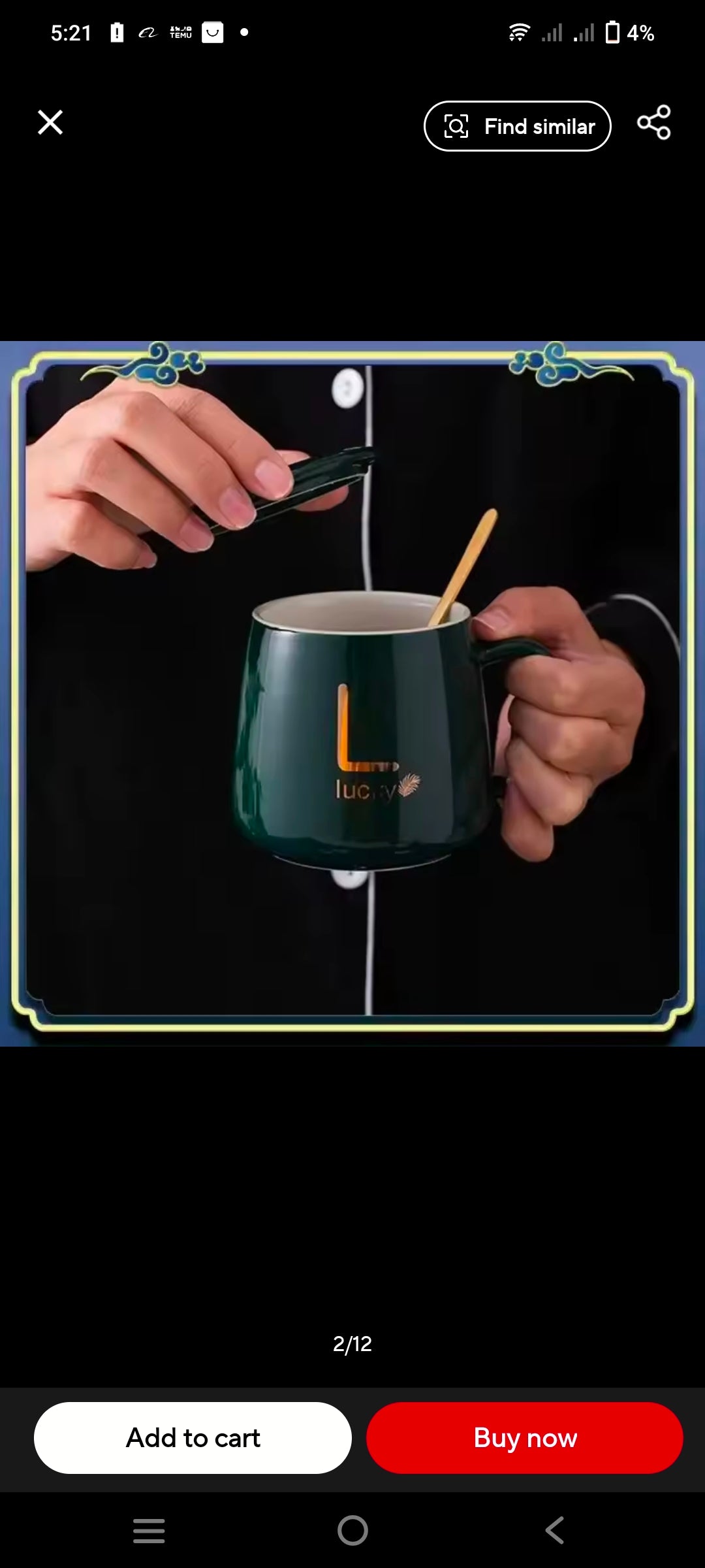 400ml Smart Ceramic Cup Coaster Warmer Thermostatic Coffee Heating Electric Mug Set Milk Tea Heating Water Coffeeware