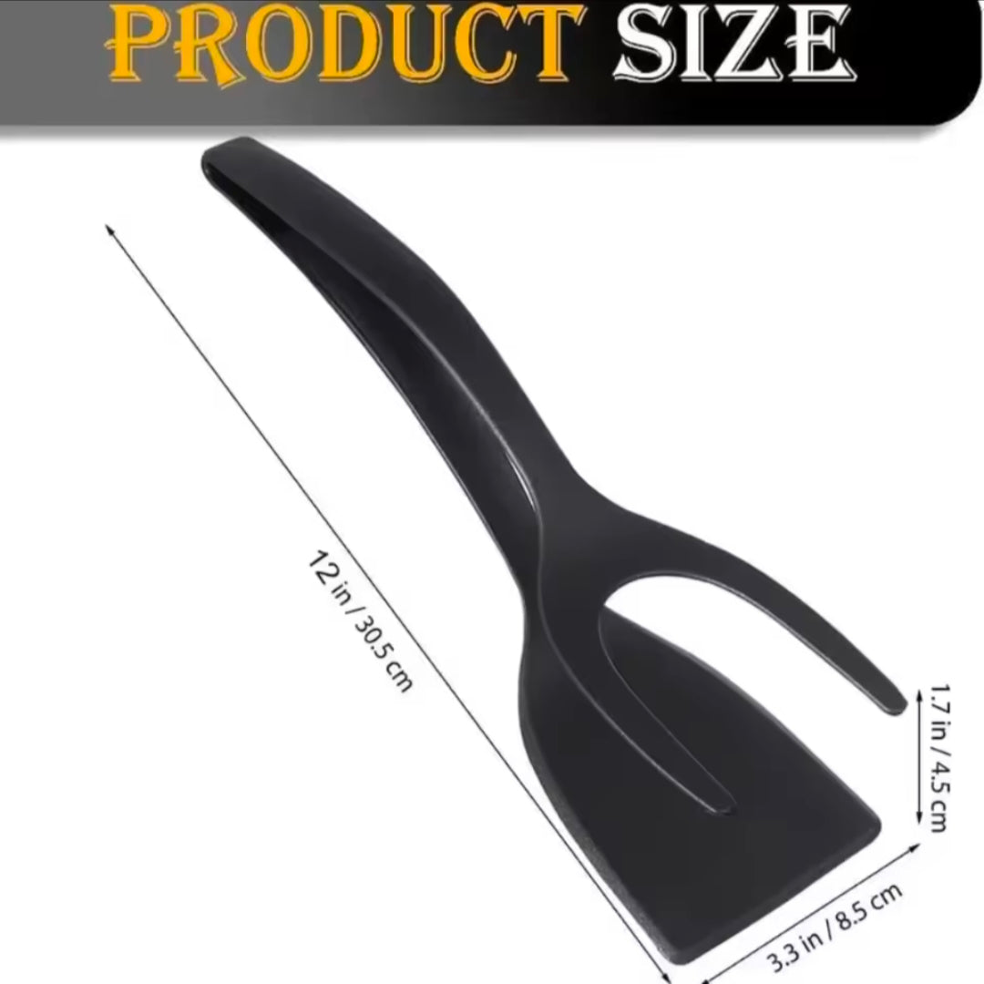 Shovel Clip Silicone Grip Flip Tongs Egg Steak Spatula Tongs Clamp Pancakes Fried Turners Cooking Tool kitchen Accessories