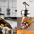 Transparent Glass Press Oil & Seasoning Bottle - 200 ML