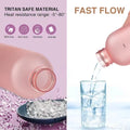 Matte Water Bottle 1000ml Plastic Water Cup With Lid Frosted Drinking Bottle for Glass With Time Market Tea Drinking Kitchen
