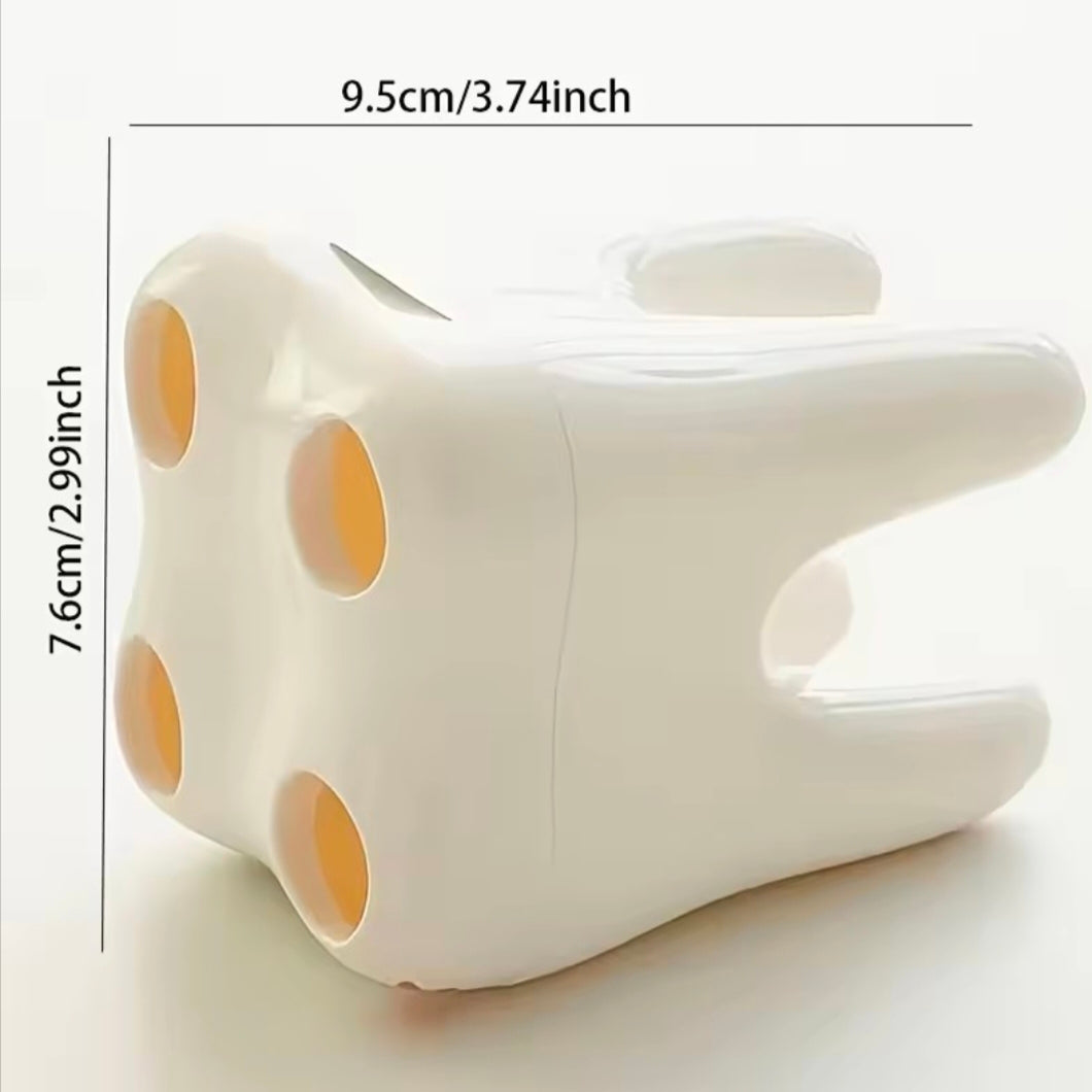 1 Cute Tooth Shaped Multifunctional Plastic Toothbrush Holder Multifunctional Bathroom Manager