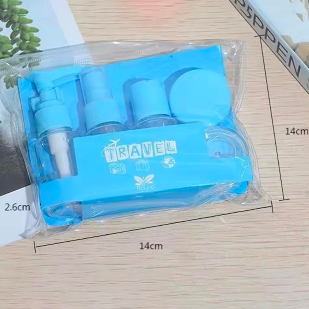 Travel Bottle Kit Leak Proof Portable Toiletry Containers Set Clear Travel Size Cosmetic Containers for Lotion Shampoo Cream So