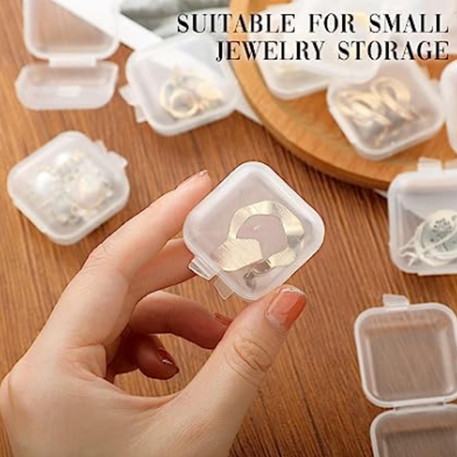Pack of 10 Plastic Mini Jewellery Boxes – Storage & Gift Packaging