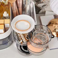 360 Degree Rotating Makeup Brushes Organizer Desk Organizer Cosmetic Storage Box with Drawers Large Capacity Storage Basket
