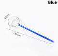 Borosilicate Glass Spoon With Long Handle Transparent Heat Resistance Sauce Soup Spoon With Spout Dessert Spoon Kitchen Bar party