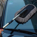 Car Wash Mop Retractable Fiber Wax Mop Car Wax Brush Cleaning Tool Car Wash Without Damaging Paint Dust Removal Fiber Duster