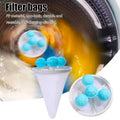 3pcs Laundry Hair Remover Washing Machine Washing Machine Hair Remover Floating Velvet Filter Bag Lint Pet Hair Catcher Durable