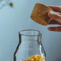 Creative Transparent Glass Nut Coffee Tease Storage Jar Cork Food Spice Sealed Storage Jar Home Moistureproof Coffee Tea Bottle