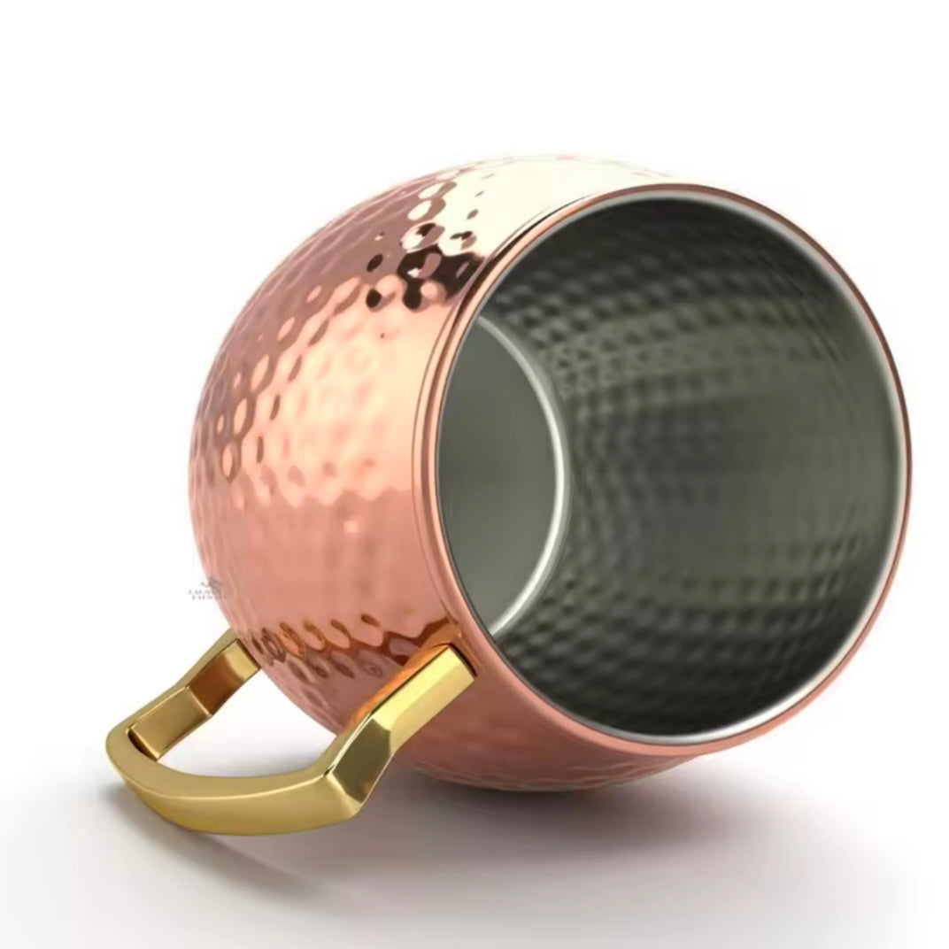 1PC 530ml Stainless Steel Moscow Mule Mug Kitchen Bar Beer Cup Coffee Mug Drinkwares Cup