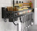 Kitchen Organizer Shelf Wall-Mounted Spice Storage Rack Kitchen Knife Holder Wall Seasoning Chopstick Spoon Shovel Storage