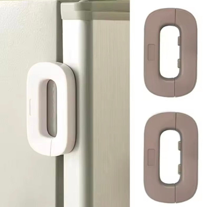 Household Refrigerator Lock Freezer Door Lock Toddler Chicken Cabinet Safety Lock Security Latch Anti Pinching Safety for Baby