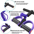 Four-Tube Pedal Tensioner Multi-Functional Household Fitness Equipment Yoga Abdominal Strengthening Elastic Band TensionRope