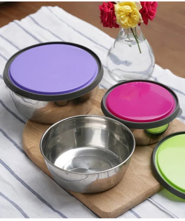 3 Pcs Food Container Set – Airtight, Leak Proof & Durable