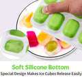 Multi-Colo PP+TPR Ice Cube Trays Reusable food-Grade Molds for Party Decor & Easy Home Storage With Leak-proof Design