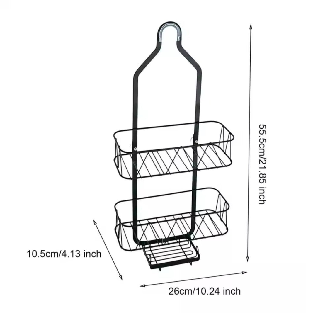 Hanging Shower Organizer Bathroom Shelf With Soap Holder Metal 3 Layers Shower Storage Shelves Bathroom Accessories Storage Rack