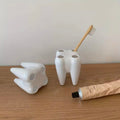 1 Cute Tooth Shaped Multifunctional Plastic Toothbrush Holder Multifunctional Bathroom Manager