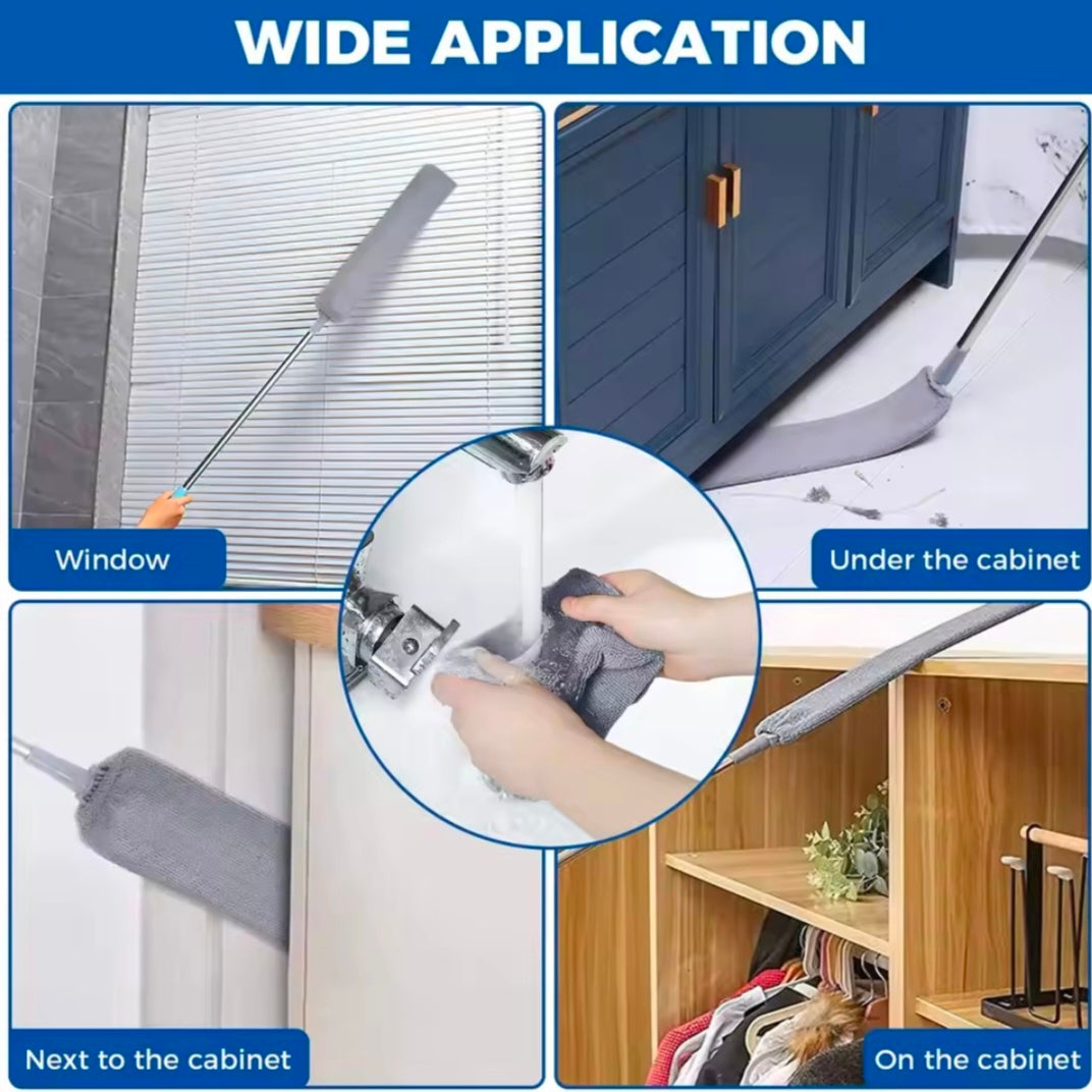 Telescopic Dust Brush Long Handle Duster For Bed Bottom Gap Dust Cleaner Sofa Dust Removal Mop Home Cleaning Accessories
