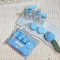 Travel Bottle Kit Leak Proof Portable Toiletry Containers Set Clear Travel Size Cosmetic Containers for Lotion Shampoo Cream So