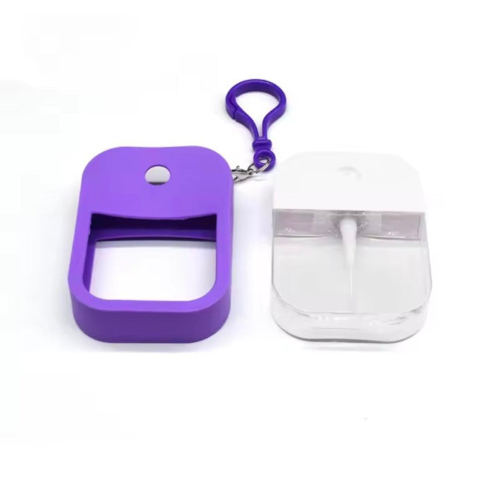 38ml Spray Small Sanitizing spray Scented Hand Sanitizer With Keychain Perfume Alcohol Water Spray Bottle Travel
