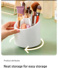 Rotating Makeup Brush Storage Box portable Multifunction Dust Proof Desktop Organizer Lipstick Shadow Cosmetic Holder