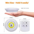 Remote Control Mini Light LED Under Cabinet Light Wireless Remote Control Dimmable Wardrobe Home Bedroom Kitchen  Closet Light