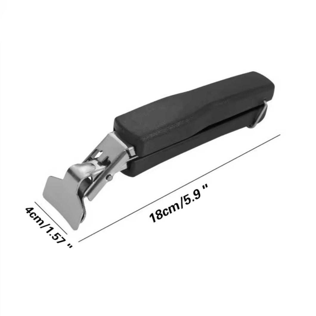 Hot Plate Gripper-Stainless Steel Anti-Scalding Bowl Clip With Silicone Handle for Moving Hot Plate, Pans, microwave Dishes
